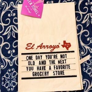 El Arroyo White Tea Towel